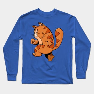 Jogging Fat Cat Long Sleeve T-Shirt
